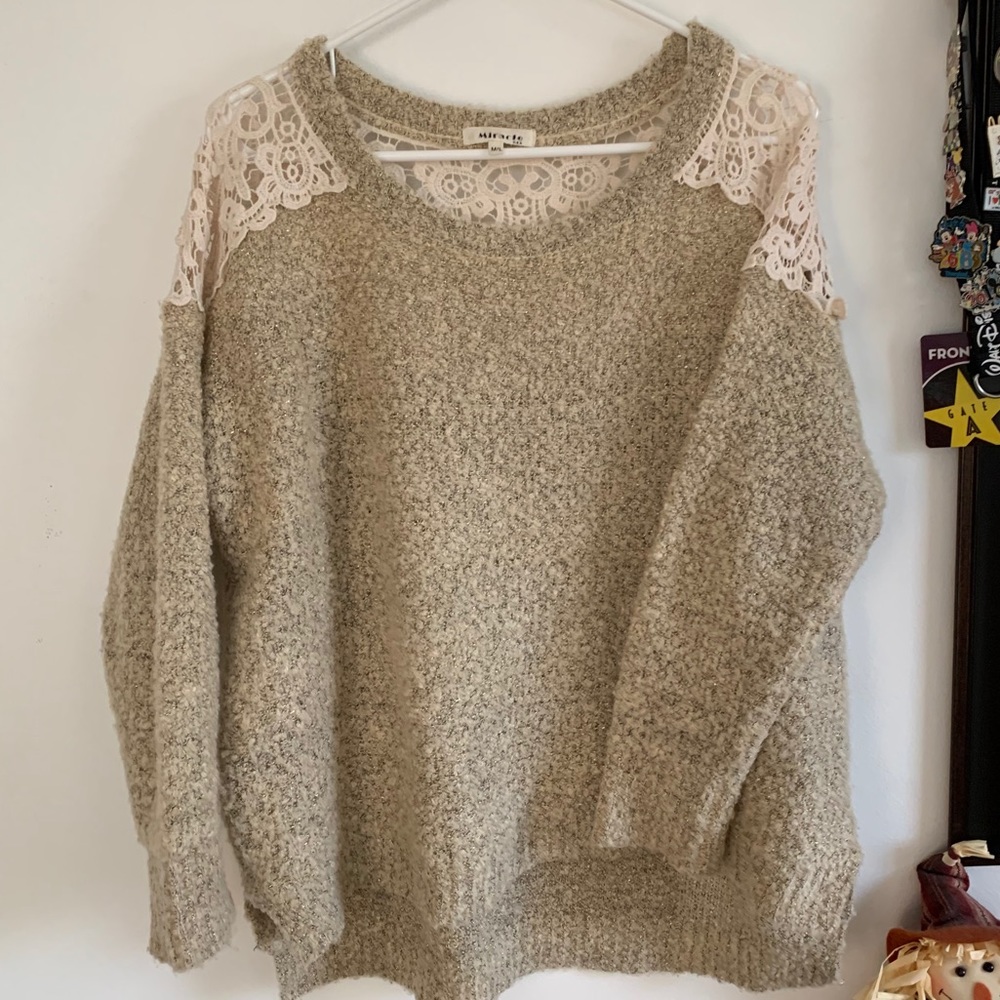 Lace sweater